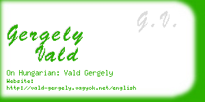 gergely vald business card